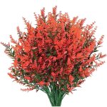 Feiyue - lot de 8 bouquets de lavande artificielle d'extérieur, arbustes résistants aux uv, feuillage ... Feiyue - lot de 8 bouquets de lavande artificielle d'extérieur, arbustes résistants aux uv, feuillage ...