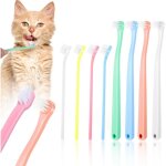 Lot de 8 brosses  dents pour petits chiens et petits chiens - brosse  dents souple - mini brosse  ...