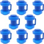 Lot de 8 cache - poteaux de trampoline, embouts de poteaux de filet, embouts de tubes de trampoline bleus, ...