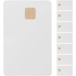 Lot de 8 cartes vierges vierges � puce intelligente en pvc pour syst�me de contr�le d'acc�s