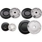 Lot de 8 chapeaux de cuisini�re, couvercle de cuisini�re, couronne de br�leur � gaz am�lior�e, capuchon ...