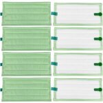 Lot de 8 chiffons de rechange en microfibre pour aspirateur vorwerk kobold sp600 sp600s sp7 spb100
