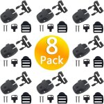 Lot de 8 clips de rechange pour cache - jacuzzi avec cl�s et mat�riel, noir