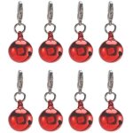 Lot de 8 clochettes pour collier chien chat et sac � dos en toile