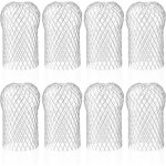 Lot de 8 crapaudine de goutti�re en aluminium, filtres de goutti�re flexible et durable pour maison avant ...