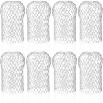 Lot de 8 crapaudine de gouttire en aluminium, filtres de gouttire flexible et durable pour maison avant ...