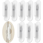 Lot de 8 crochets de cordon de store auto - adh�sifs, coll�s au support de corde de store v�nitien mural, ...