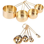 Lot de 8 cuill�res � mesurer en acier inoxydable, tasses � mesurer et cuill�res � mesurer en acier inoxydable ...