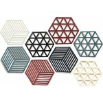 Lot de 8 dessous de plat en silicone r�sistant � la chaleur ? tapis hexagonal pour casseroles et plats ...