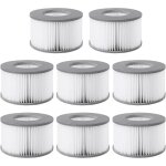 Lot de 8 filtres pour spas gonflables mspa. diam�tre 107 cm - 8 filtres de rechange pour spas gonflables ...