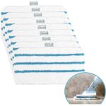 Lot de 8 lingettes pour balais vapeur - compatible avec black et decker fsmp20 steam mop - pour black ...
