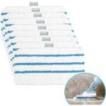 Lot de 8 lingettes pour balais vapeur - compatible avec black et decker fsmp20 steam mop - pour black ...