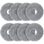 Lot de 8 lingettes de rechange pour aspirateur robot et serpillire rotative
