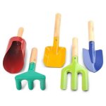 Lot de 8 outils de jardinage pour enfants petit kit de jardinage outils de jardinage r�teau pelle fourche ...