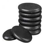 Lot de 8 pierres chaudes pour massage en basalte naturel poli - ovale - s - vivezen Lot de 8 pierres chaudes pour massage en basalte naturel poli - ovale - s - vivezen