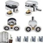 Lot de 8 roulettes pour porte de douche haut et bas de 23 mm (4 suprieurs et 4 infrieurs) (23 mm - ...