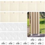 Lot de 8 sacs lest�s pour rideaux d'ext�rieur, sac de poids portable avec pinces en m�tal, gestion du ...