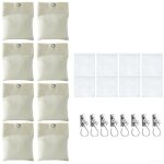 Lot de 8 sacs de sable d'extrieur avec clips pour toile rsistante pour terrasse, tonnelle, pergola, ...