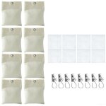 Lot de 8 sacs de sable d'extérieur avec clips pour toile résistante pour terrasse, tonnelle, pergola, ... Lot de 8 sacs de sable d'extérieur avec clips pour toile résistante pour terrasse, tonnelle, pergola, ...