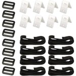 Lot de 8 sangles universelles pour bche de piscine creuse, attaches pour chariot de transport de piscine, ...