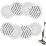 Lot de 8 tampons de rechange pour balai vapeur shark s7001, s8001, s8201, s7201, s7000amz, s7000, s7005, ...