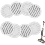 Lot de 8 tampons de rechange pour balai vapeur shark s7001 s8001 s8201 s7201 s7000amz s7000 s7005 s7020 ...