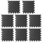 Lot de 8 tapis de jeu souples pour enfants, tapis embotables en mousse eva, dalles de gymnastique  ...