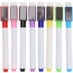 Lot de 80 marqueurs magn�tiques effa�ables � sec avec gomme, 8 couleurs, pour enfants, tableau blanc ...