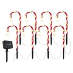 Lot de 8canne lumières, décoration de noël extérieur lumineuse, lumières canne noël, lumière solaire ... Lot de 8canne lumières, décoration de noël extérieur lumineuse, lumières canne noël, lumière solaire ...