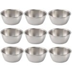 Lot de 9 bols à tremper en acier inoxydable pour marmite, tasse à sauce, plat d'assaisonnement, soucoupe, ... Lot de 9 bols à tremper en acier inoxydable pour marmite, tasse à sauce, plat d'assaisonnement, soucoupe, ...