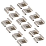 Lot de 90 serre vitrage clips, clips de fixation pour vitre de verre � effet de serre en acier inoxydable, ...