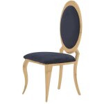 Lot de chaises angel baroque gold velours