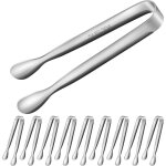 Lot de10 pcs pince a sucre, pince � gla�ons en acier inoxydable 304, pince bonbon multifonction pour ...