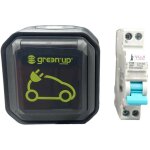 Lot disjoncteur diffrentiel + prise legrand green up