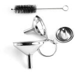 Lot d'entonnoirs en acier inoxydable pour une utilisation en cuisine entonnoir en acier inoxydable ? ...