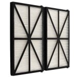 Lot de filtres pour robot tiger shark - rcx70101pak2 - noir - 2 panneaux