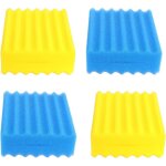 Lot de mousses filtrantes pour biofiltre cbf - 350 deux mousses bleues et deux mousses jaunes accessoires ...