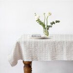 Future home - lot nappe carrée + 2 serviettes de table déperlante géométrique 140x140cm vogue Future home - lot nappe carrée + 2 serviettes de table déperlante géométrique 140x140cm vogue