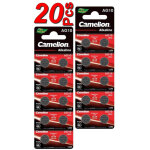 Lot en paquet 20 piles bouton alcaline lr1130 ag10 liseuses, montres, calculatrices, cam�ras, pointeurs ...