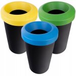 Lot de poubelles pour tri slectif, rond, en plastique robuste, poubelle de tri, poubelle de tri des ...