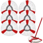 Lot de t�tes de balai rotatives en microfibre pour vileda turbo serpill�re de remplacement franges recharge ...