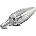 Lotus turbine buse de jet d'eau rotative en acier inoxydable pour nettoyeur haute pression