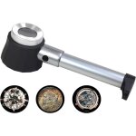 Loupe 45x en acier inoxydable loupe piece de monnaie loupe diamant loupe bijoux