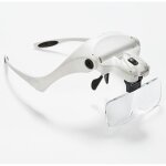 Loupe eclairante frontale pour lecture, tous les travaux de pr�cision, r�parations, couture, bijoux, ...