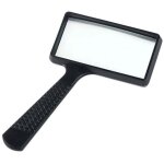 Loupe portable, loupe rectangulaire, lentille en verre r�sistant aux rayures, adapt�e � la lecture, aux ...