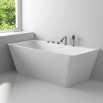 Love 170 - baignoire semi - ilot en solid surface 170 x 90 x 56(h) cm