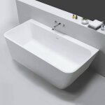 Love 180 - baignoire semi - ilot en solid surface 180 x 95 x 56(h) cm Love 180 - baignoire semi - ilot en solid surface 180 x 95 x 56(h) cm