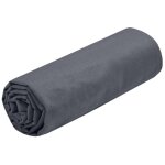 Lovely casa - drap housse 140 x 190 / 200 cm edens anthracite