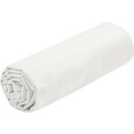Lovely casa - drap housse 90 x 190 cm ardoise ivoire