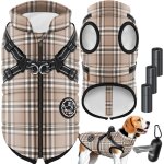 Veste pour chien manteau pour chien avec harnais 45 sacs à crottes + distributeur inclus gilet d'hiver ... Veste pour chien manteau pour chien avec harnais 45 sacs à crottes + distributeur inclus gilet d'hiver ...